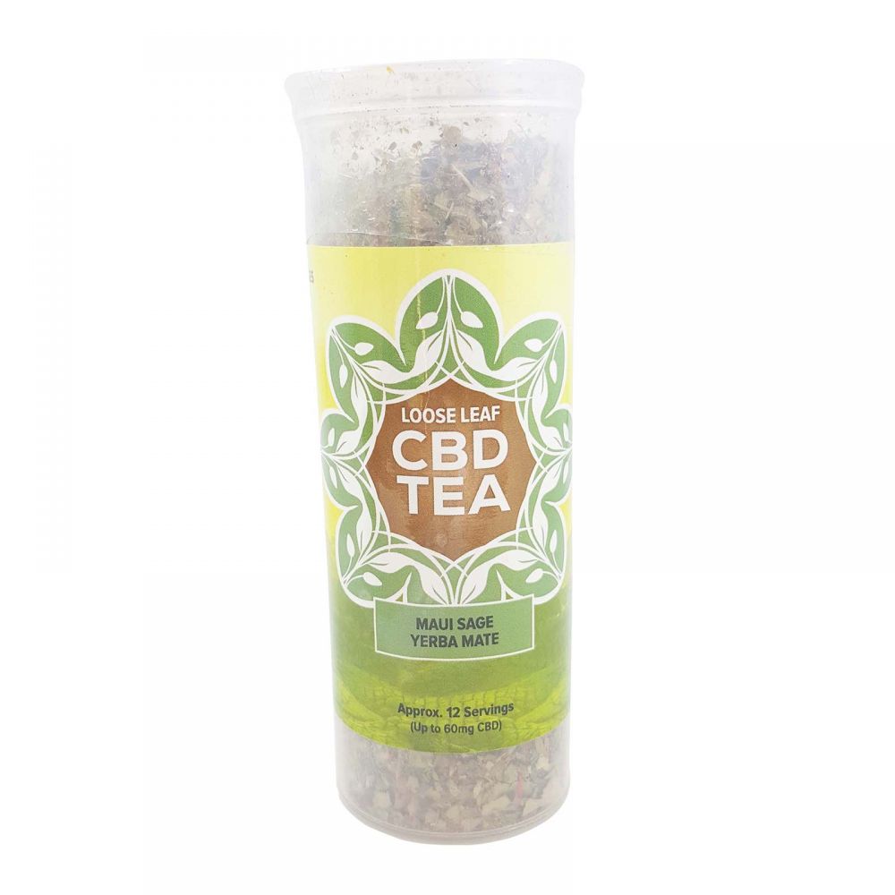 Maui Sage Organic Yerba Mate CBD Infused Tea Sage 60 mg 1.5 oz. (42.5 g)
